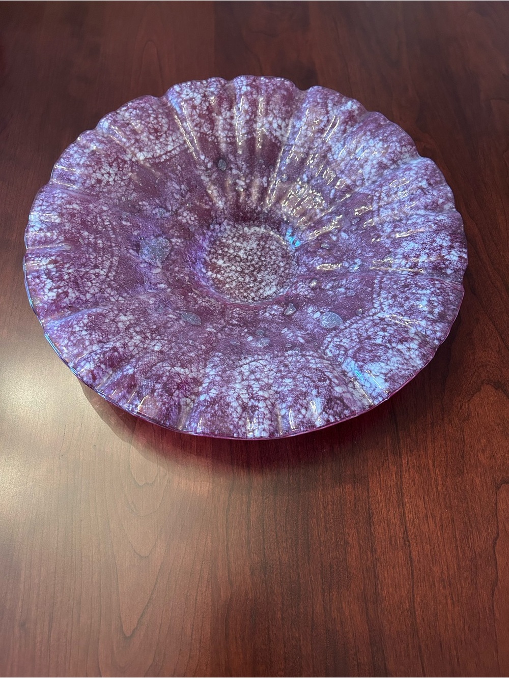 Fused Glass Decorative Bowl Art Piece